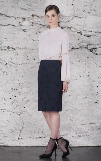 Ikat Floral Jacquard Full Skirt | Talbots